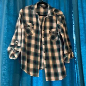 Zack and Rachel plaid shirt